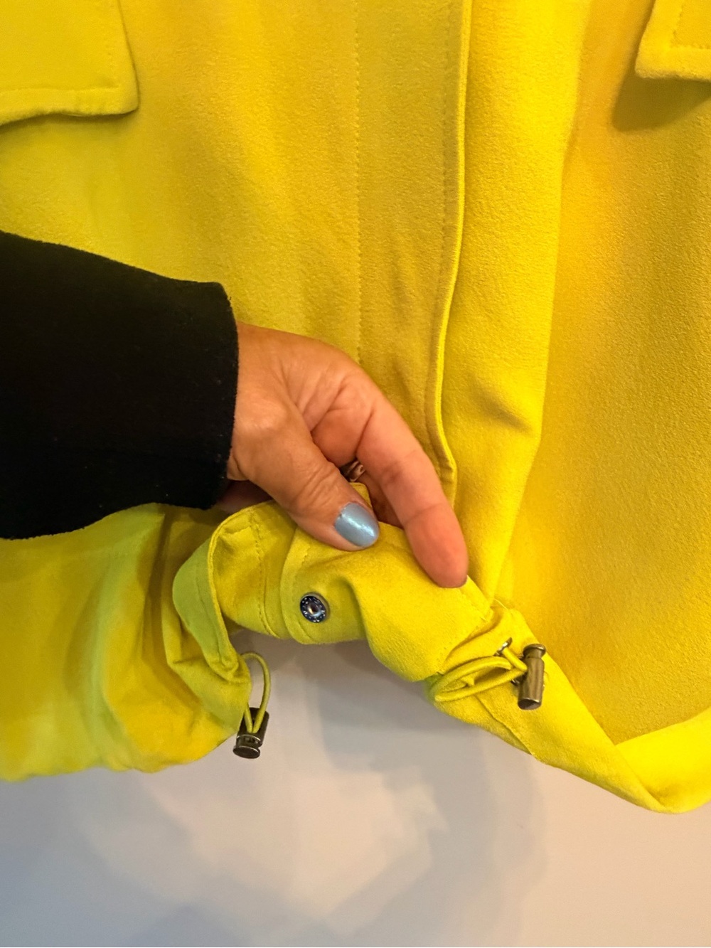 BABATON 100% Silk Chartreuse Utility Jacket | Aritzia Minimal Luxe - Picture 10 of 11